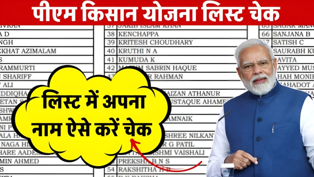 PM Kisan Yojana List Check